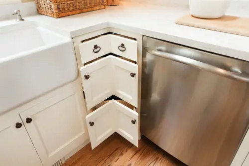 Storage Ideas to Achieve Space-Saving Kitchen-Corner Cabinets