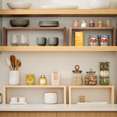 Storage Ideas to Achieve Space-Saving Kitchen-Risers for Canned Goods